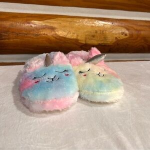 Unicorn Plush Slippers‎ girl’s 4/5